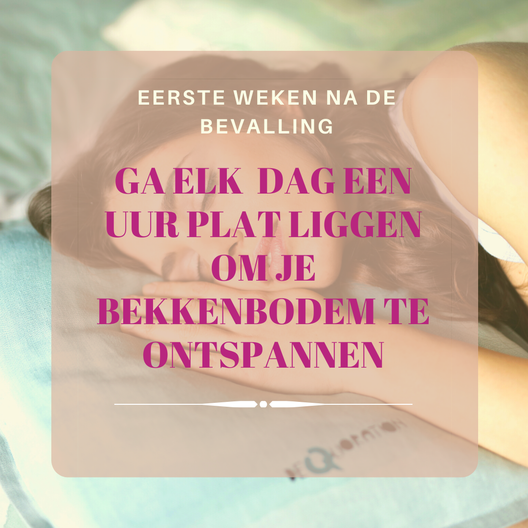 Ga na de bevalling wat vaker